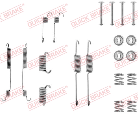 QUICK BRAKE 105-0599 Kit accessori, Ganasce freno