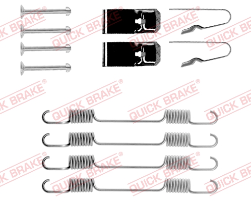 QUICK BRAKE 105-0602 Kit accessori, Ganasce freno-Kit accessori, Ganasce freno-Ricambi Euro