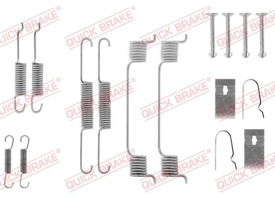 QUICK BRAKE 105-0605 Kit accessori, Ganasce freno