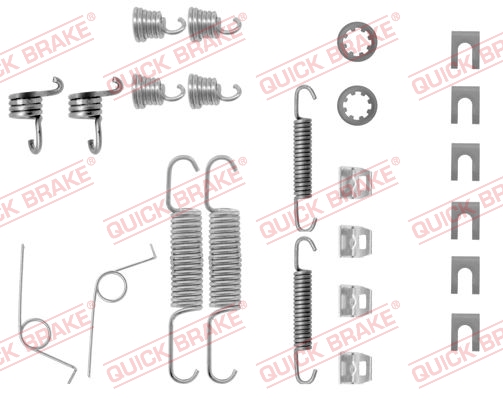 QUICK BRAKE 105-0611 Kit accessori, Ganasce freno-Kit accessori, Ganasce freno-Ricambi Euro