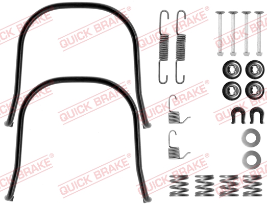 QUICK BRAKE 105-0633 Kit accessori, Ganasce freno