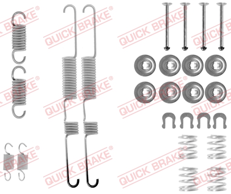 QUICK BRAKE 105-0643 Kit accessori, Ganasce freno
