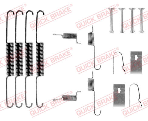 QUICK BRAKE 105-0664 Kit accessori, Ganasce freno