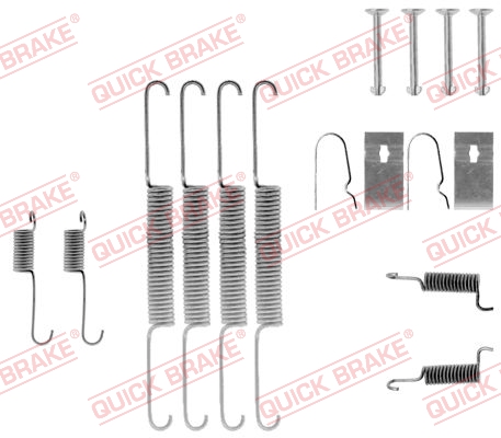 QUICK BRAKE 105-0670 Kit accessori, Ganasce freno