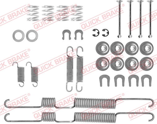 QUICK BRAKE 105-0698 Kit accessori, Ganasce freno-Kit accessori, Ganasce freno-Ricambi Euro