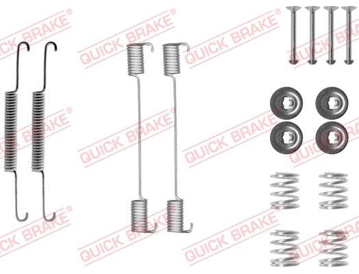 QUICK BRAKE 105-0704 Kit accessori, Ganasce freno-Kit accessori, Ganasce freno-Ricambi Euro