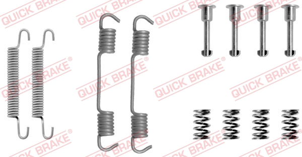 QUICK BRAKE 105-0708 Kit accessori, Ganasce freno stazionamento-Kit accessori, Ganasce freno stazionamento-Ricambi Euro