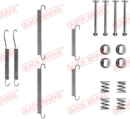 QUICK BRAKE 105-0713 Kit accessori, Ganasce freno stazionamento-Kit accessori, Ganasce freno stazionamento-Ricambi Euro