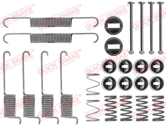 QUICK BRAKE 105-0715 Kit accessori, Ganasce freno-Kit accessori, Ganasce freno-Ricambi Euro