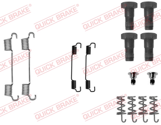 QUICK BRAKE 105-0716 Kit accessori, Ganasce freno stazionamento