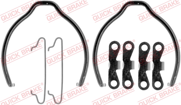 QUICK BRAKE 105-0721 Kit accessori, Ganasce freno stazionamento