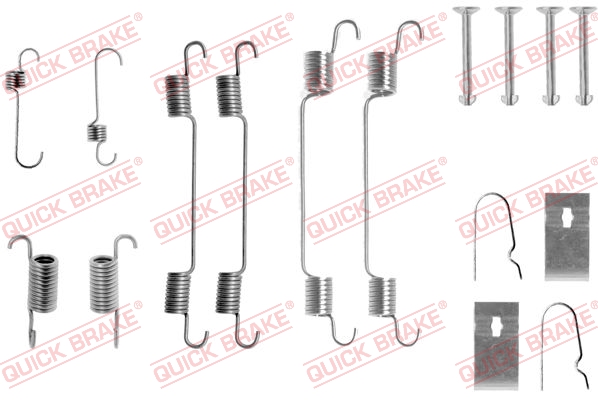 QUICK BRAKE 105-0722 Kit accessori, Ganasce freno