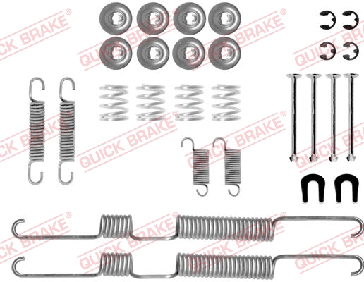 QUICK BRAKE 105-0730 Kit accessori, Ganasce freno-Kit accessori, Ganasce freno-Ricambi Euro