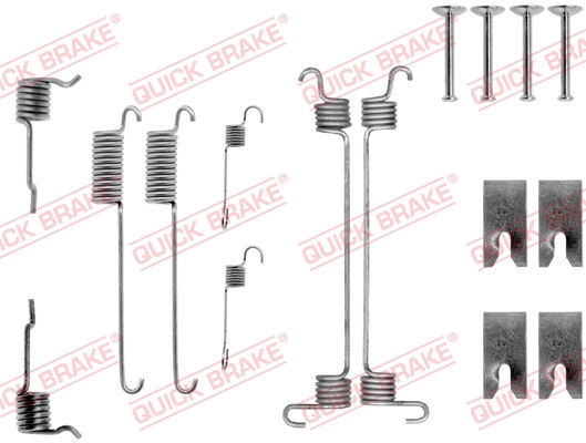 QUICK BRAKE 105-0731 Kit accessori, Ganasce freno-Kit accessori, Ganasce freno-Ricambi Euro