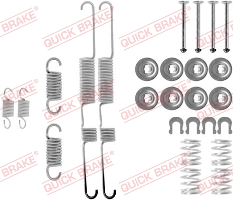 QUICK BRAKE 105-0733 Kit accessori, Ganasce freno