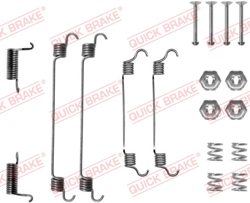 QUICK BRAKE 105-0737 Kit accessori, Ganasce freno