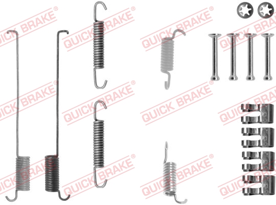 QUICK BRAKE 105-0739 Kit accessori, Ganasce freno