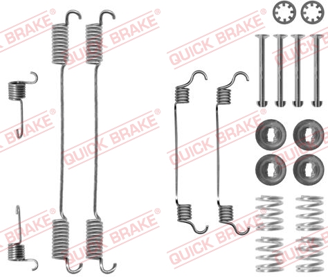 QUICK BRAKE 105-0740 Kit accessori, Ganasce freno-Kit accessori, Ganasce freno-Ricambi Euro