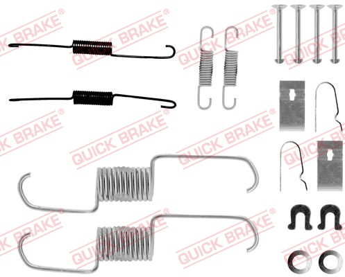 QUICK BRAKE 105-0743 Kit accessori, Ganasce freno