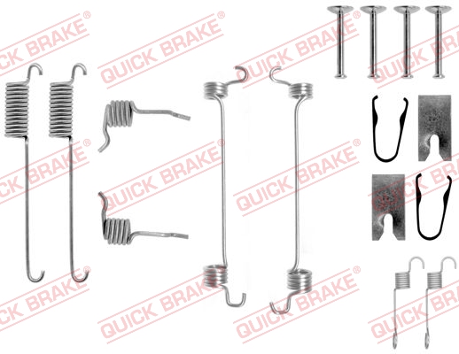 QUICK BRAKE 105-0751 Kit accessori, Ganasce freno