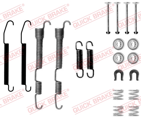 QUICK BRAKE 105-0761 Kit accessori, Ganasce freno