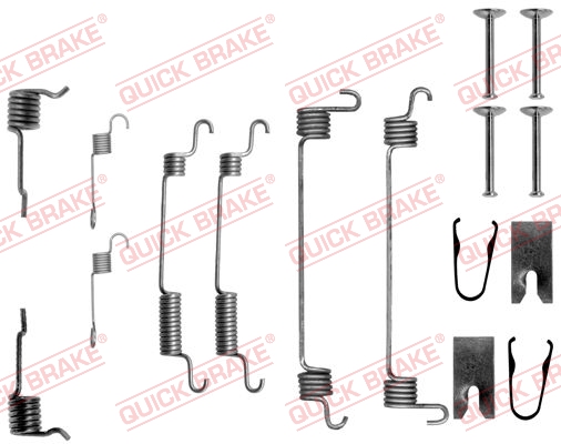 QUICK BRAKE 105-0764 Kit accessori, Ganasce freno