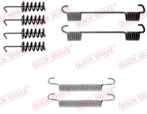 QUICK BRAKE 105-0775 Kit accessori, Ganasce freno stazionamento