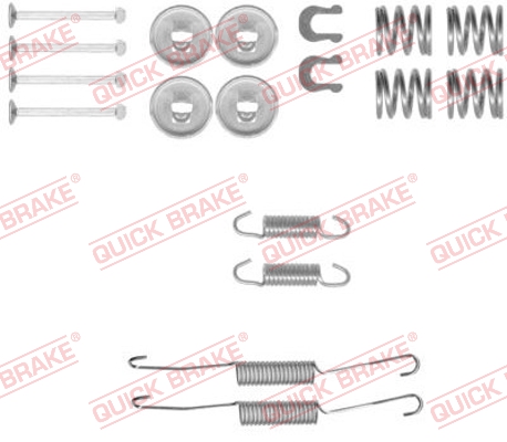 QUICK BRAKE 105-0778 Kit accessori, Ganasce freno