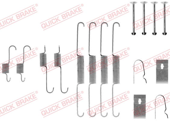 QUICK BRAKE 105-0782 Kit accessori, Ganasce freno-Kit accessori, Ganasce freno-Ricambi Euro