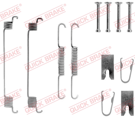 QUICK BRAKE 105-0789 Kit accessori, Ganasce freno