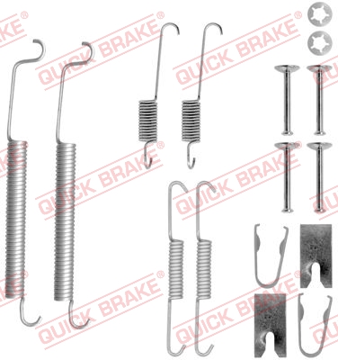 QUICK BRAKE 105-0807 Kit accessori, Ganasce freno-Kit accessori, Ganasce freno-Ricambi Euro