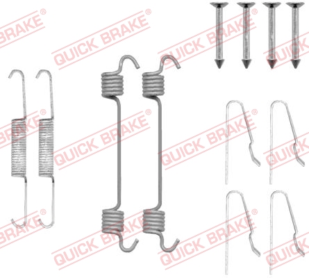 QUICK BRAKE 105-0808 Kit accessori, Ganasce freno stazionamento-Kit accessori, Ganasce freno stazionamento-Ricambi Euro