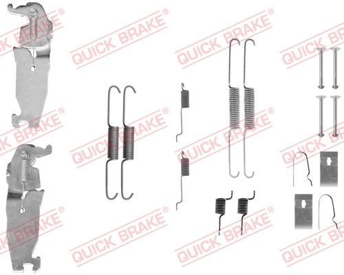 QUICK BRAKE 105-0811S Kit accessori, Ganasce freno