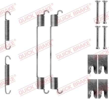 QUICK BRAKE 105-0814 Kit accessori, Ganasce freno