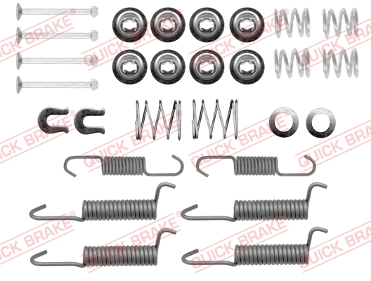 QUICK BRAKE 105-0821 Kit accessori, Ganasce freno stazionamento