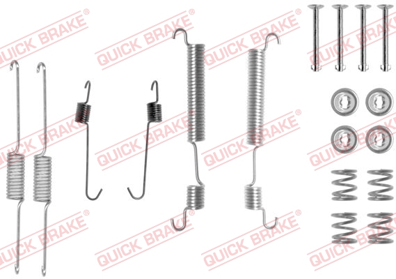 QUICK BRAKE 105-0822 Kit accessori, Ganasce freno