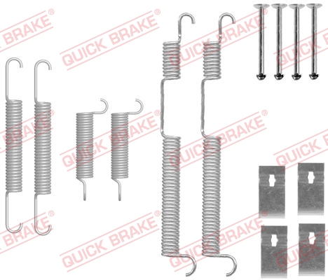 QUICK BRAKE 105-0844 Kit accessori, Ganasce freno