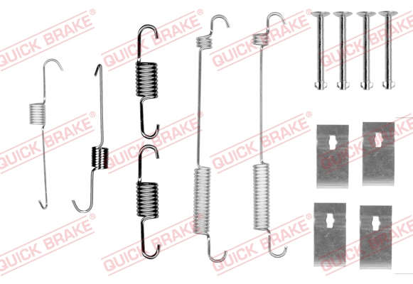 QUICK BRAKE 105-0846 Kit accessori, Ganasce freno