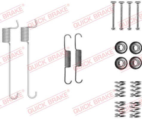 QUICK BRAKE 105-0848 Kit accessori, Ganasce freno stazionamento-Kit accessori, Ganasce freno stazionamento-Ricambi Euro