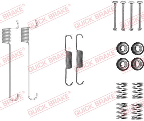 QUICK BRAKE 105-0848 Kit accessori, Ganasce freno stazionamento