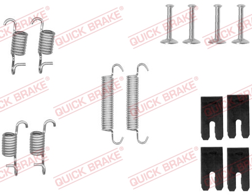 QUICK BRAKE 105-0850 Kit accessori, Ganasce freno stazionamento