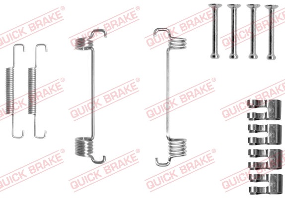 QUICK BRAKE 105-0851 Kit accessori, Ganasce freno stazionamento