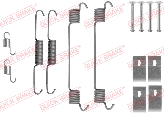 QUICK BRAKE 105-0860 Kit accessori, Ganasce freno