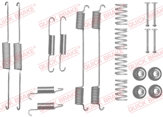 QUICK BRAKE 105-0861 Kit accessori, Ganasce freno