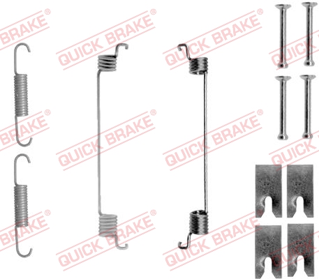 QUICK BRAKE 105-0866 Kit accessori, Ganasce freno