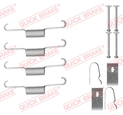 QUICK BRAKE 105-0884 Kit accessori, Ganasce freno stazionamento