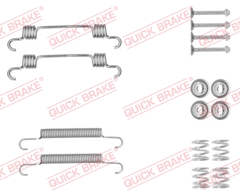 QUICK BRAKE 105-0887 Kit accessori, Ganasce freno stazionamento-Kit accessori, Ganasce freno stazionamento-Ricambi Euro