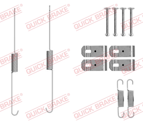 QUICK BRAKE 105-0888 Kit accessori, Ganasce freno