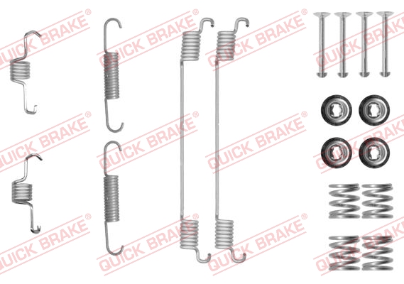 QUICK BRAKE 105-0889 Kit accessori, Ganasce freno