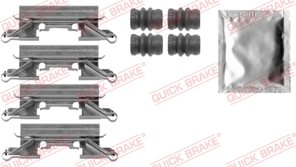 QUICK BRAKE 109-0002 Kit accessori, Pastiglia freno